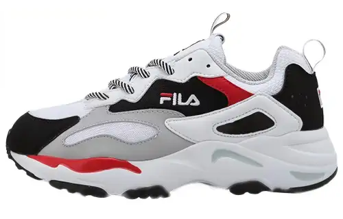 FILA Ray Tracer Low Chunky Shoes Black/White/Red