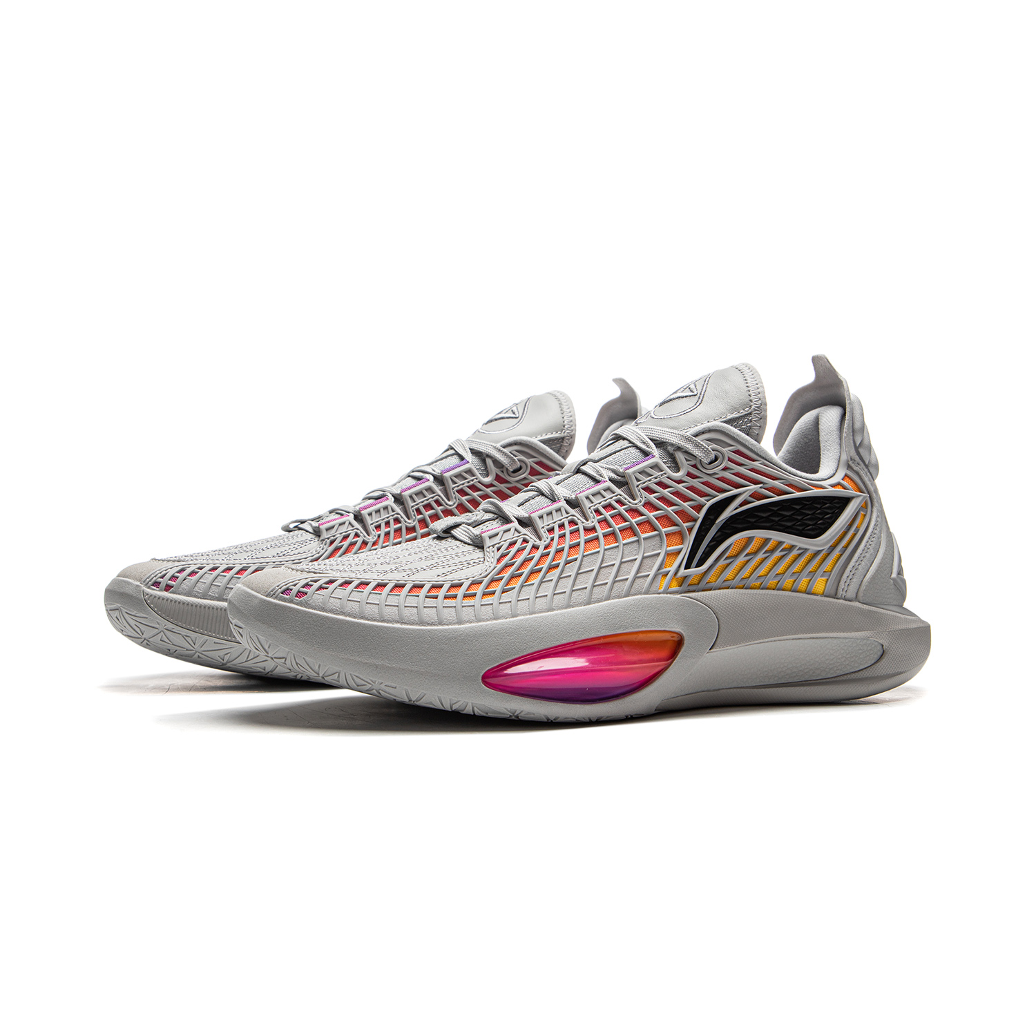 Li Ning JB3 Coverage Anti Rollover Low top Basketball Shoes Men’s Gray Red