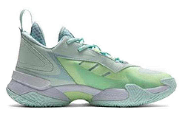 PEAK Cushioning Abrasion Resistant Cushioning, Wear Resistant Mid top Basketball Shoes Men’s Gouache Green