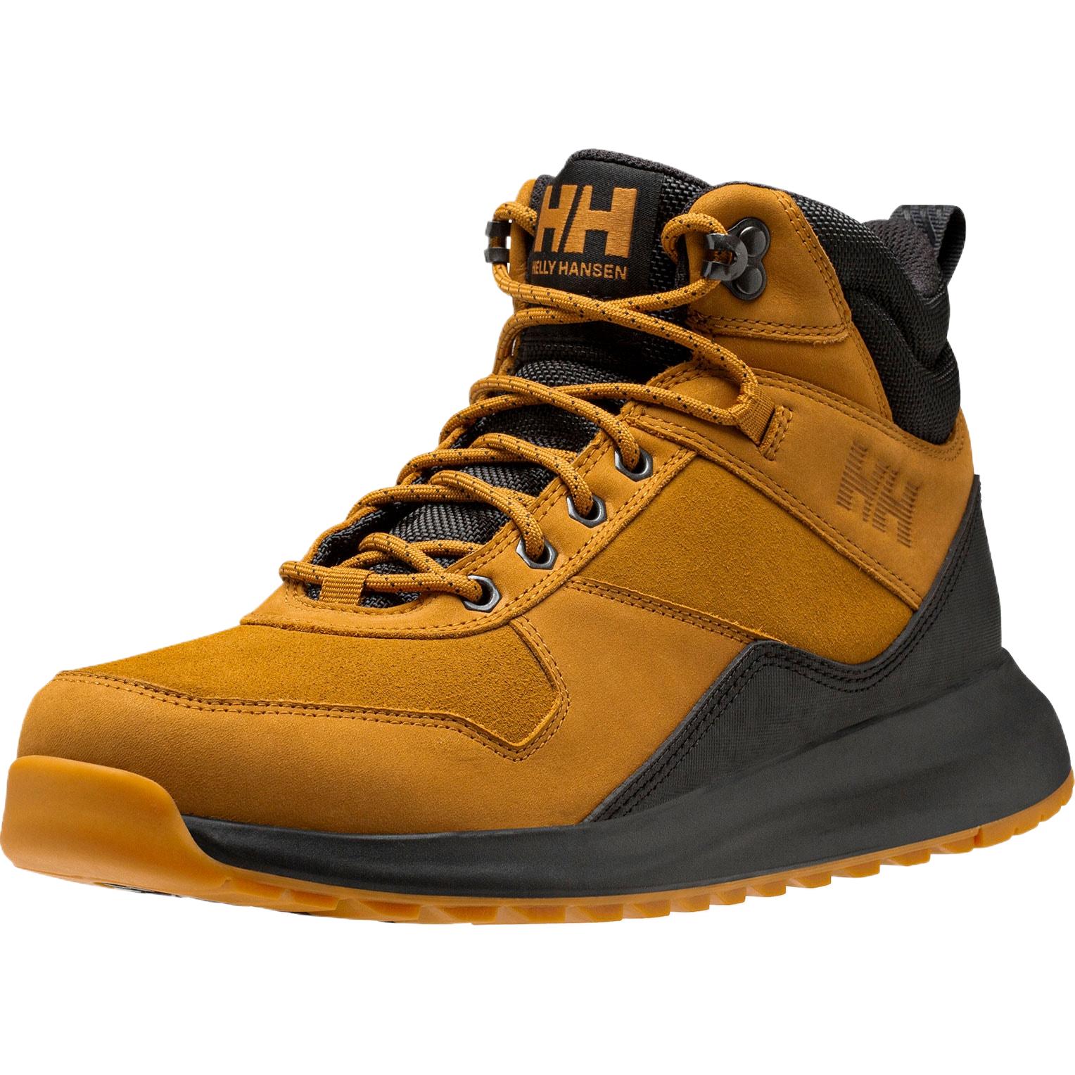 HELLY HANSEN Leather Fashion Trend Knee high Boots Low Heel < 3cm Men's Yellow
