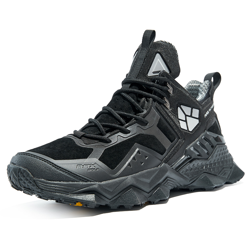 RAX Waterproof Low top Mountaineering Shoes Men’s Pure Black