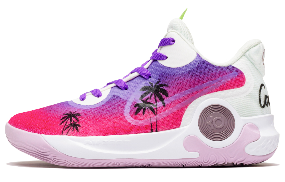 Nike KD Trey 5 IX EP Cushioning Slip Resistant Abrasion Resistant Low top Vintage Basketball Shoes Men’s Pink Purple