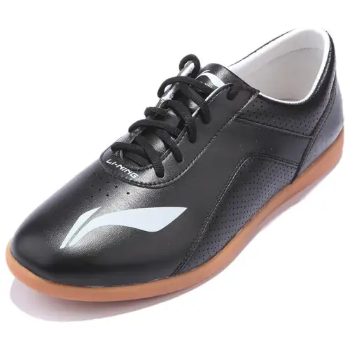 Li Ning Tai Chi Comfortable And Breathable Cushioning, Wear Resistant Low top Training Shoes Unisex Black White