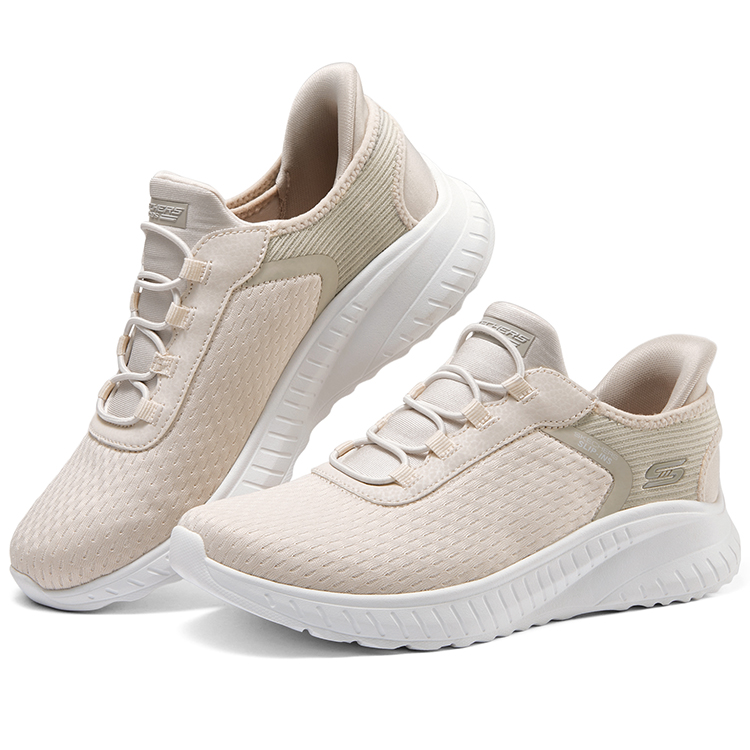 Skechers BOBS SQUAD CHAOS Abrasion Resistant Low top Walking Shoes Women’s White
