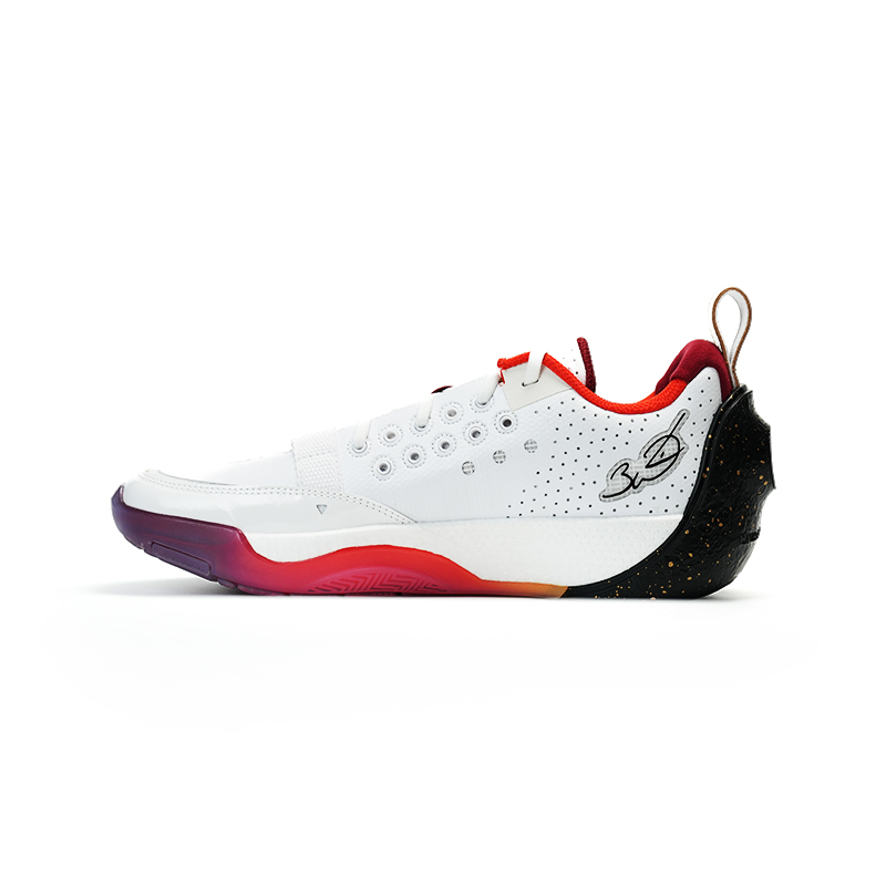 Li Ning All City 13 Cushioning Abrasion Resistant Rebound Low top Basketball Shoes Men’s White Gold