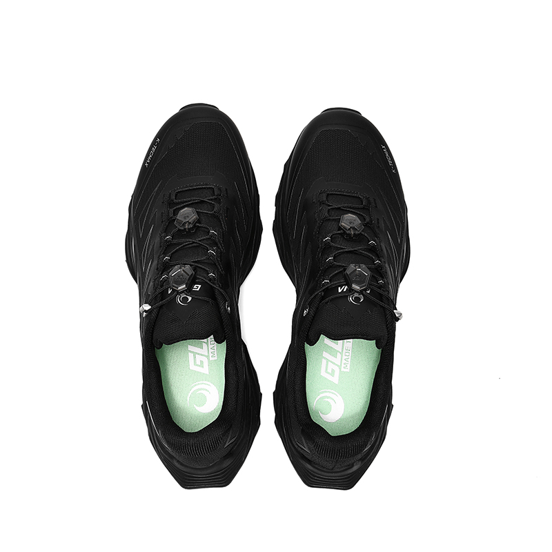 GLUNA Trail Running Shoes Unisex Obsidian Black