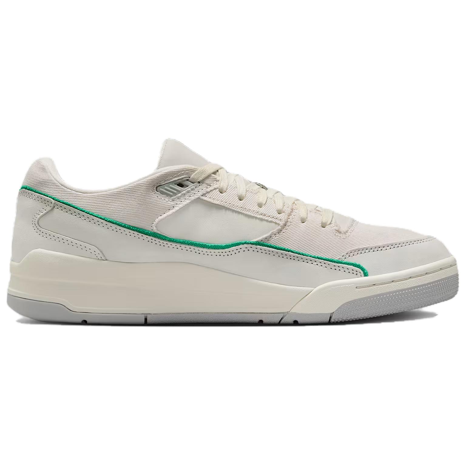 Jordan FLIGHT COURT Low top Vintage Basketball Shoes Men’s Beige White Green
