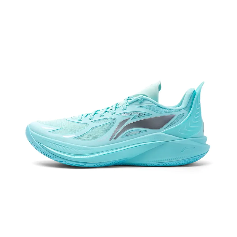 Li Ning Low Top Professional Competition Performance Basketball Shoes Men's Island Blue