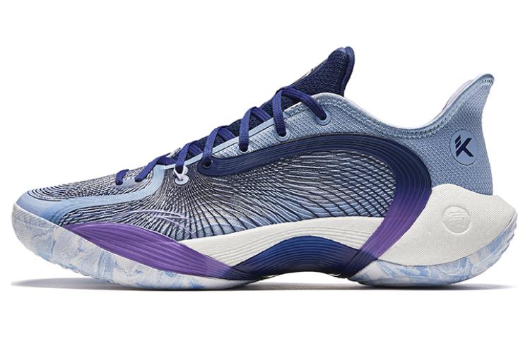 ANTA 3 Point Rain 2 Basketball Shoes Men's Low Top Nautilus Blue/Signal Blue/Light Nightingale Purple