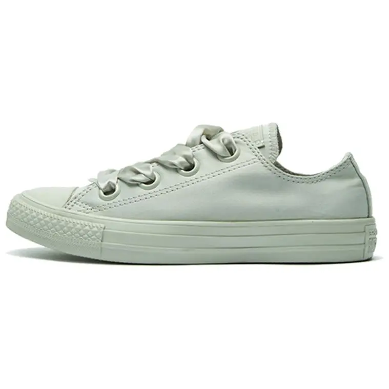 Converse Ctas Big Eyelets All Star Green Silk Bow Women's