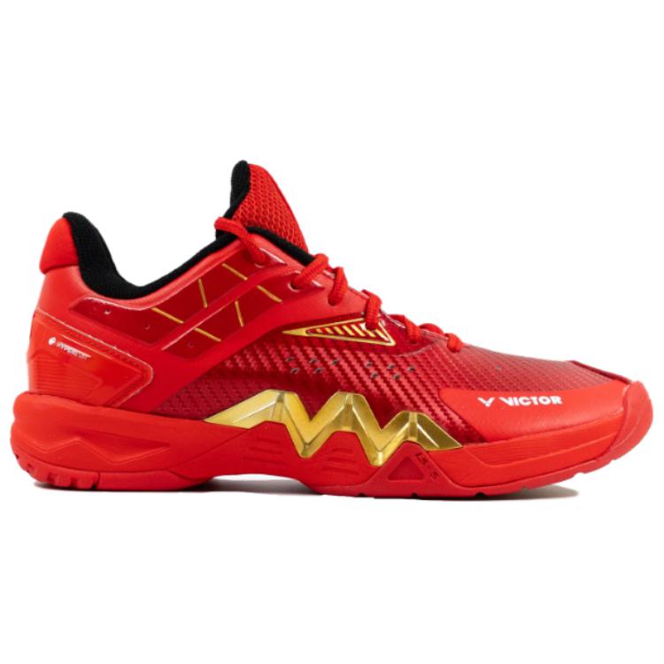 VICTOR 8500Ⅱ Abrasion Resistant Breathable Low top Badminton Shoes Unisex Red