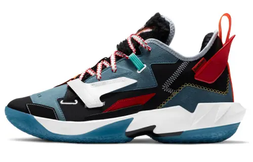 FACETASM x Jordan Why Not Zer0.4 PRM PF Westbrook 4 Comfortable and versatile laces Shock-absorbing, non-slip and wear-resistant wrapping support Low-top basketball shoes Men and women same style Blue black red Domestic version