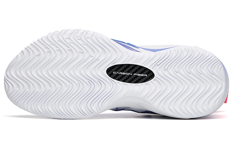 Anta Berserk 3 Slip Resistant Abrasion Resistant High top Basketball Shoes Men's White Purple