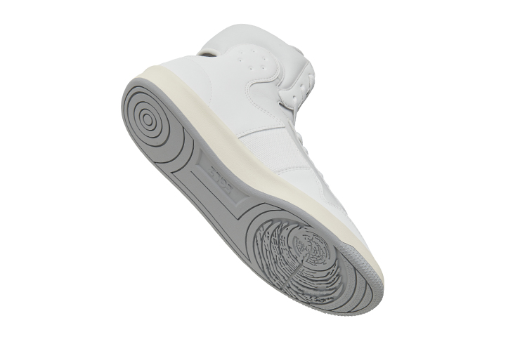 EQLZ EQUALIZER 1970 Lightweight High top Vintage Basketball Shoes White Gardenia Made In USA Nappa Genuine Leather