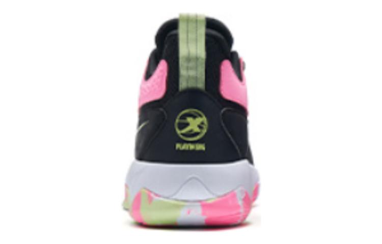 XTEP Textile, Synthetic Leather Slip Resistant Abrasion Resistant Low top Performance Basketball Shoes Men’s