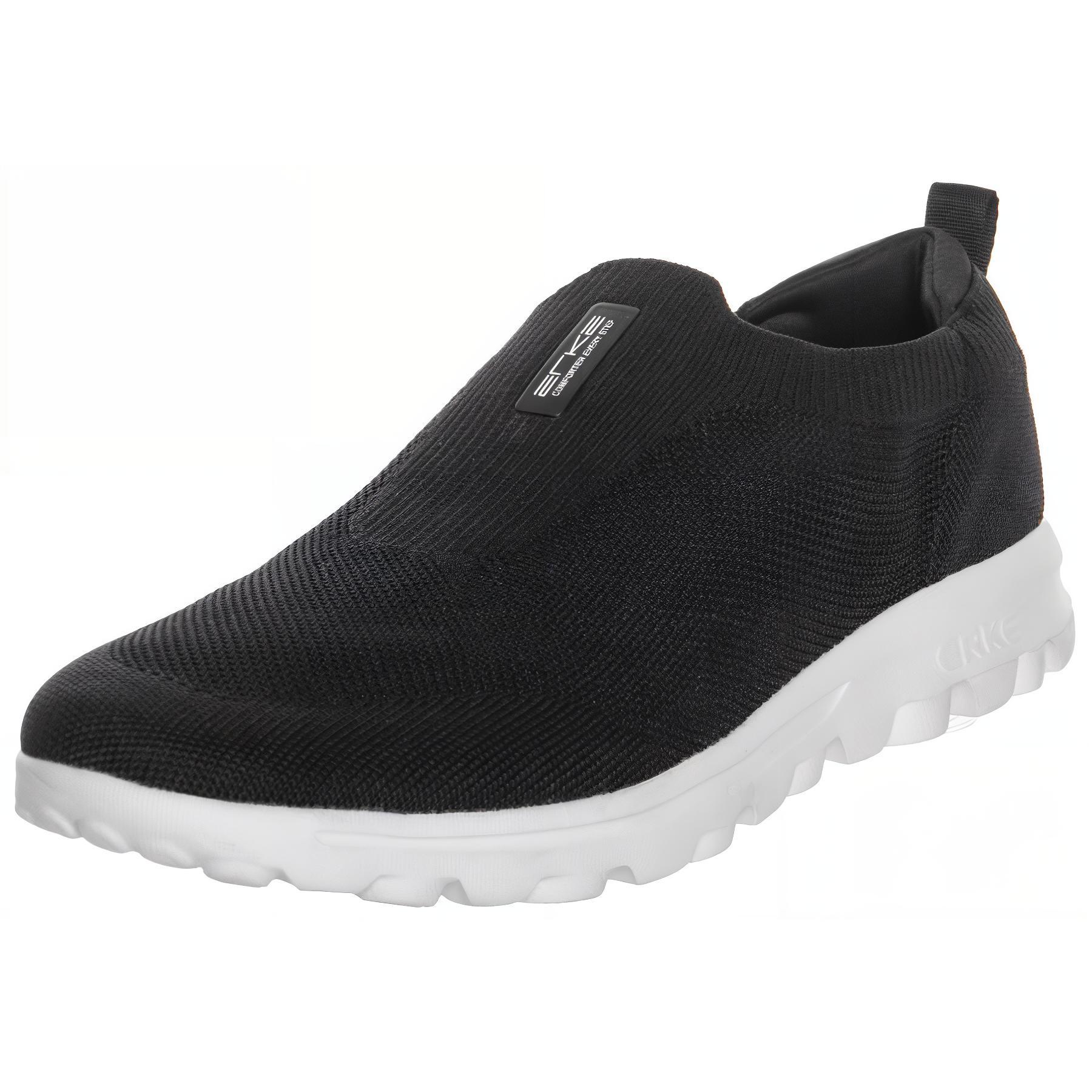 Erke Abrasion Resistant Lightweight Wear resistant And Lightweight Low top Training Shoes Men’s Black White