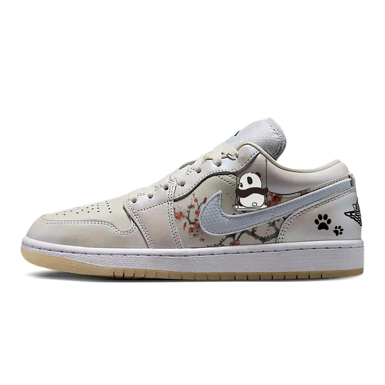 Jordan Air Jordan 1 Vintage Basketball Shoes Women’s Low Top White/Brown