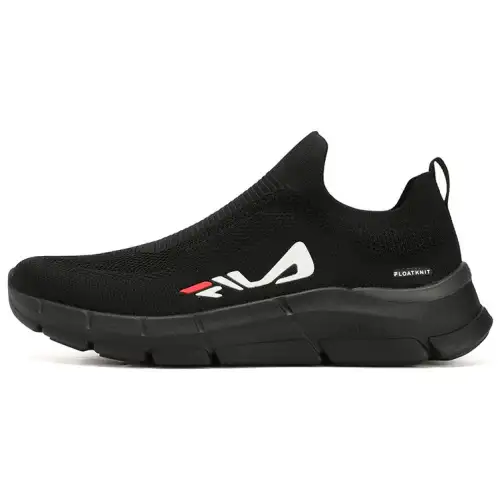 FILA Sock Abrasion Resistant Abrasion Resistant Low top Training Shoes Men's Black