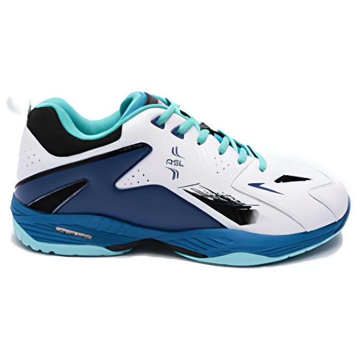 RSL Cushioning Slip Resistant Abrasion Resistant Low top Badminton Shoes Men’s White Green