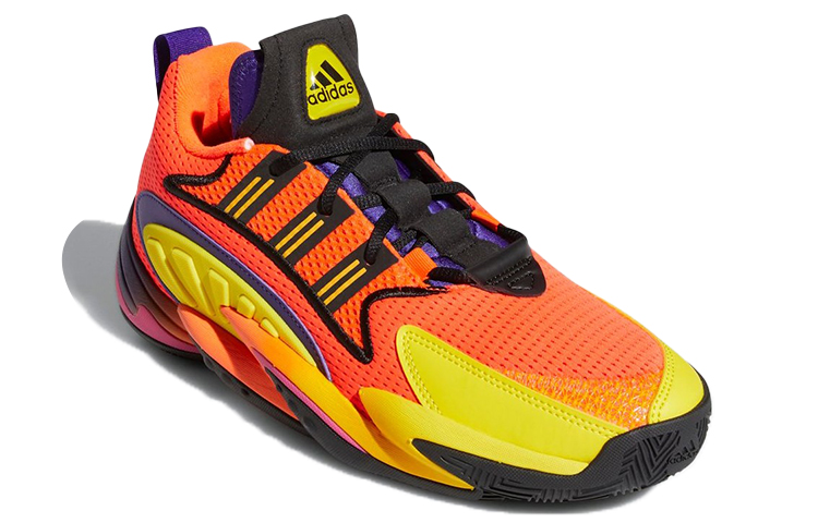Кроссовки adidas originals Crazy BYW 2.0 "Orange Yellow Black" (оранжево-желтые) — фото 3