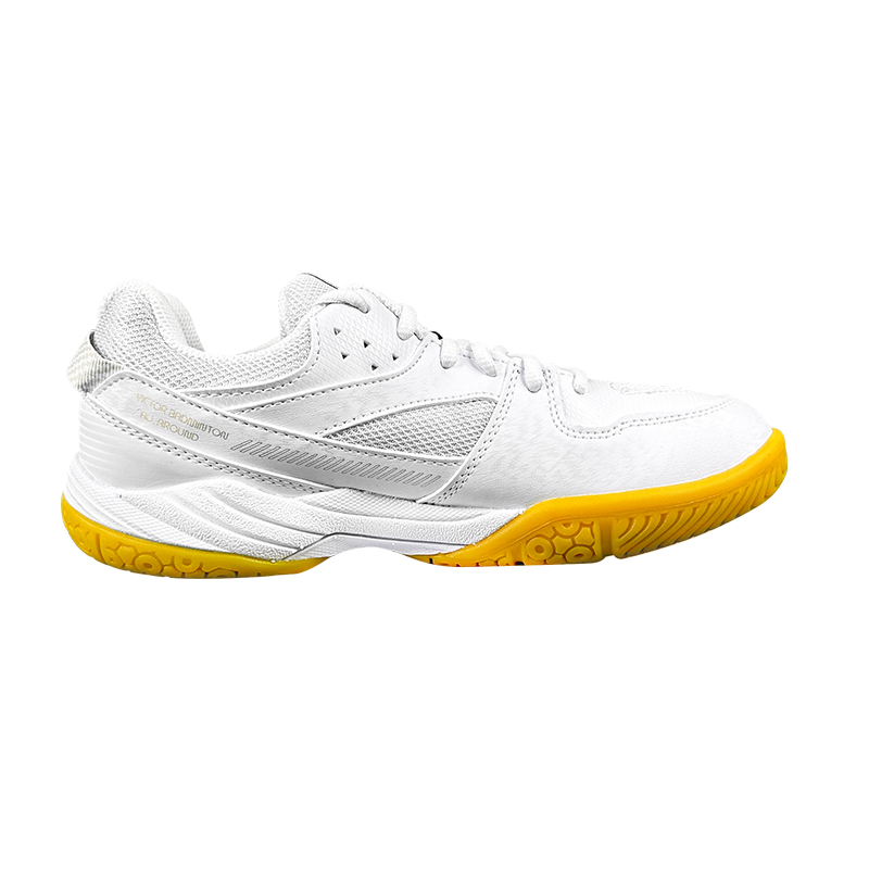 VICTOR Abrasion Resistant Coverage Support Low top Badminton Shoes Men’s White Gold