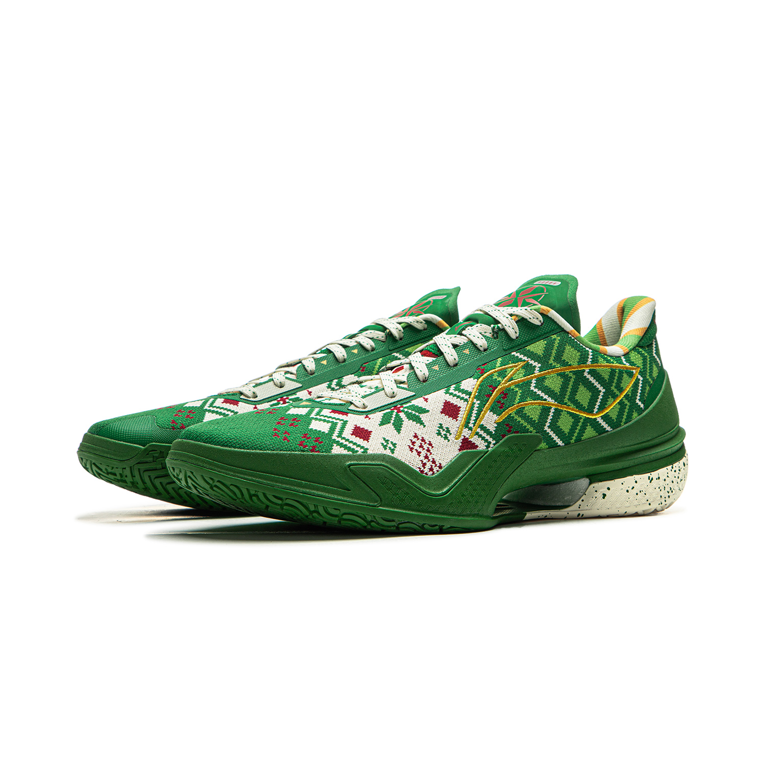 Li Ning Liren 5 Slip Resistant Coverage Lightweight Rebound Low top Performance Basketball Shoes Men’s Green