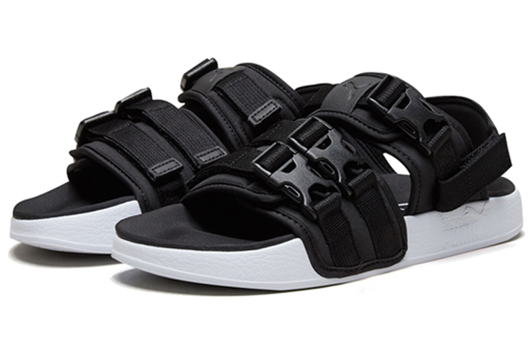 Сандалии PUMA Leadcat YLM 19 (черно-белые) — фото 3