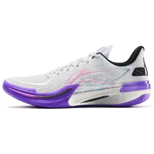 Li Ning Gamma Cushioning Slip Resistant Abrasion Resistant Support Lightweight Low top Basketball Shoes Men's