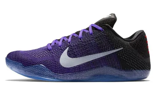 Nike Kobe 11 Elite Low Eulogy Hyper Grape Kobe 11 OG model round toe lace-up low-top practical basketball shoes men's purple
