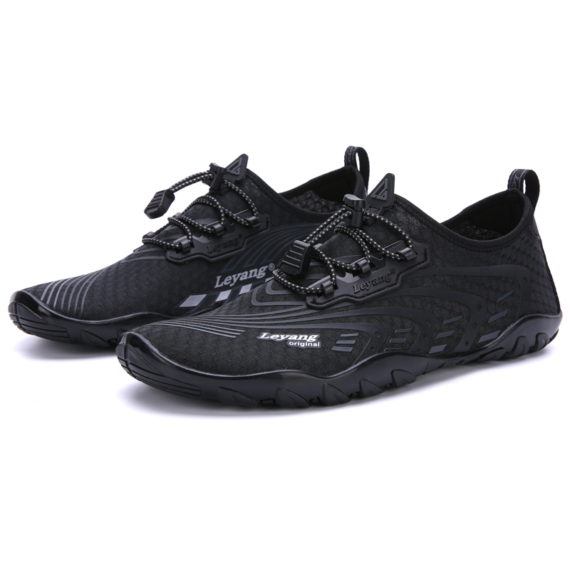 Leyang Slip Resistant Abrasion Resistant Slip Resistant Abrasion Resistant Low top Training Shoes Men’s Black