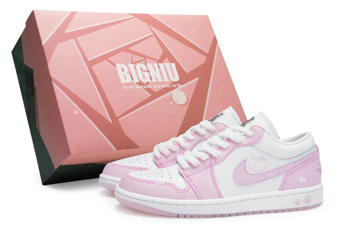 Jordan Air Jordan 1 Low 811 Manufacturing, Line Kitten, Special Shoe Box Abrasion Resistant, Breathable, Slip Resistant