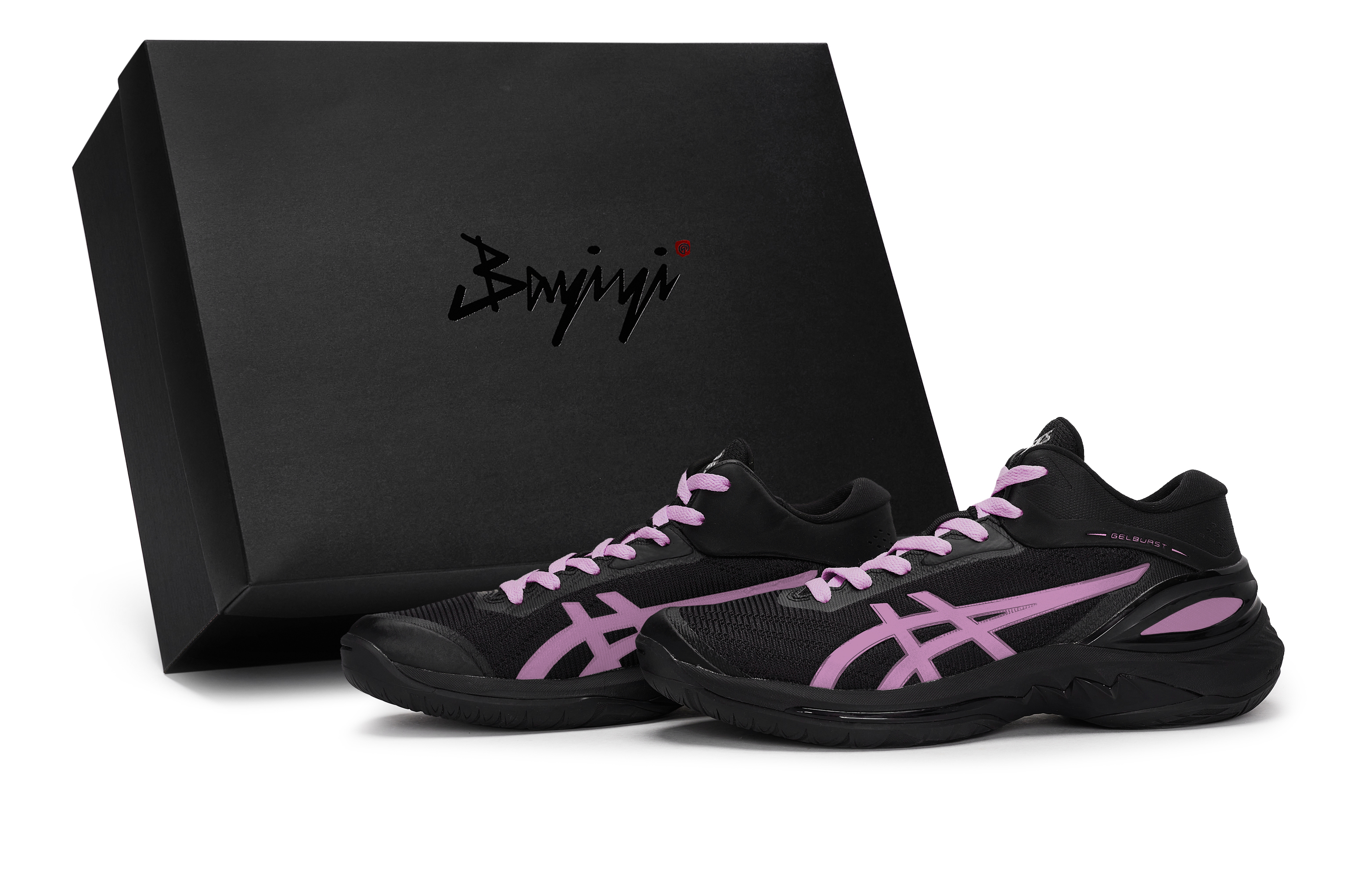ASICS GELBURST 28 811 Manufacturing, Night Shadow Speed Pink, Special Shoe Box Slip Resistant Slip Resistant Low top
