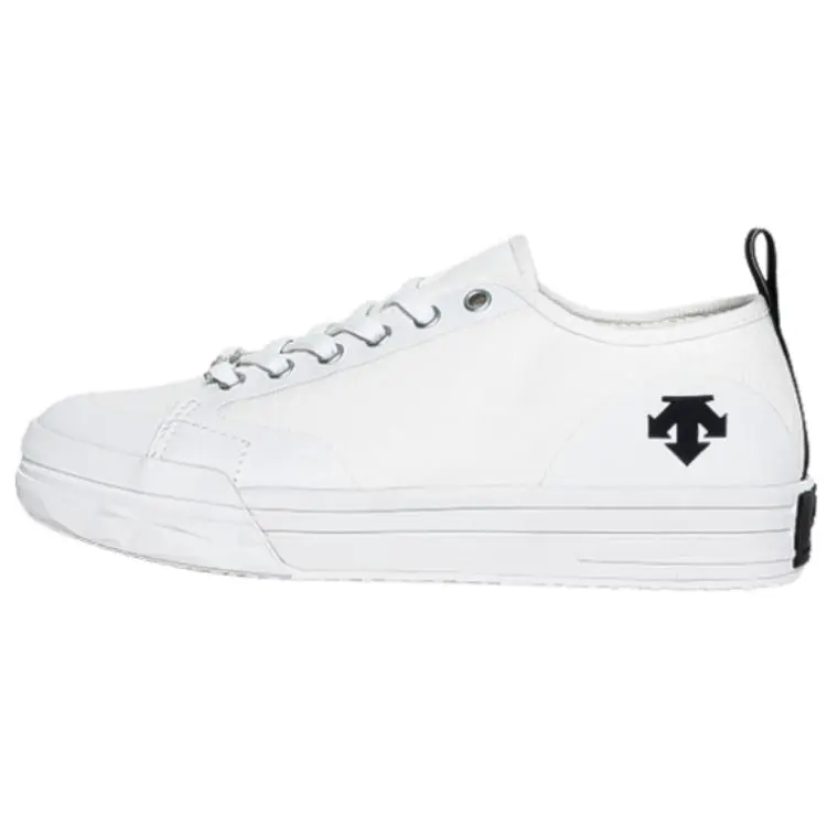 DESCENTE Slip Resistant Low top Canvas Shoes Unisex White