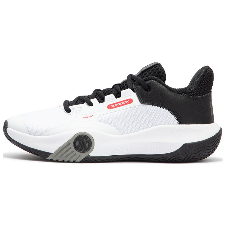 361° Abrasion Resistant Breathable Abrasion Resistant Breathable Low top Basketball Shoes Men’s White Black