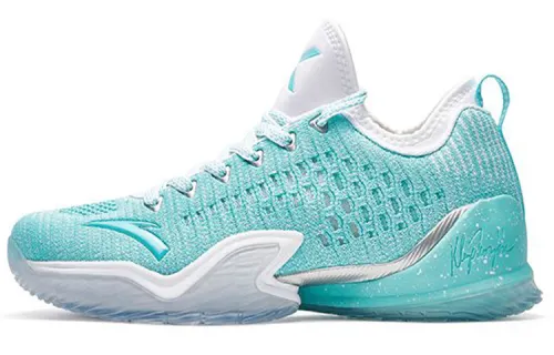 Anta KT3 fabric synthetic leather, comfortable, shock-absorbing and non-slip, low-top basketball shoes, men's white and green