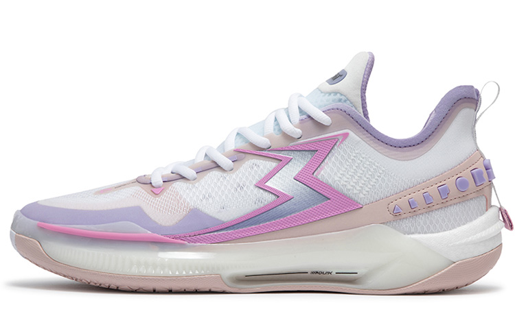 361° BIG3 5.0 Quick PRO Basketball Shoes Men’s Low Top 361 Degrees White/Digital Lavender