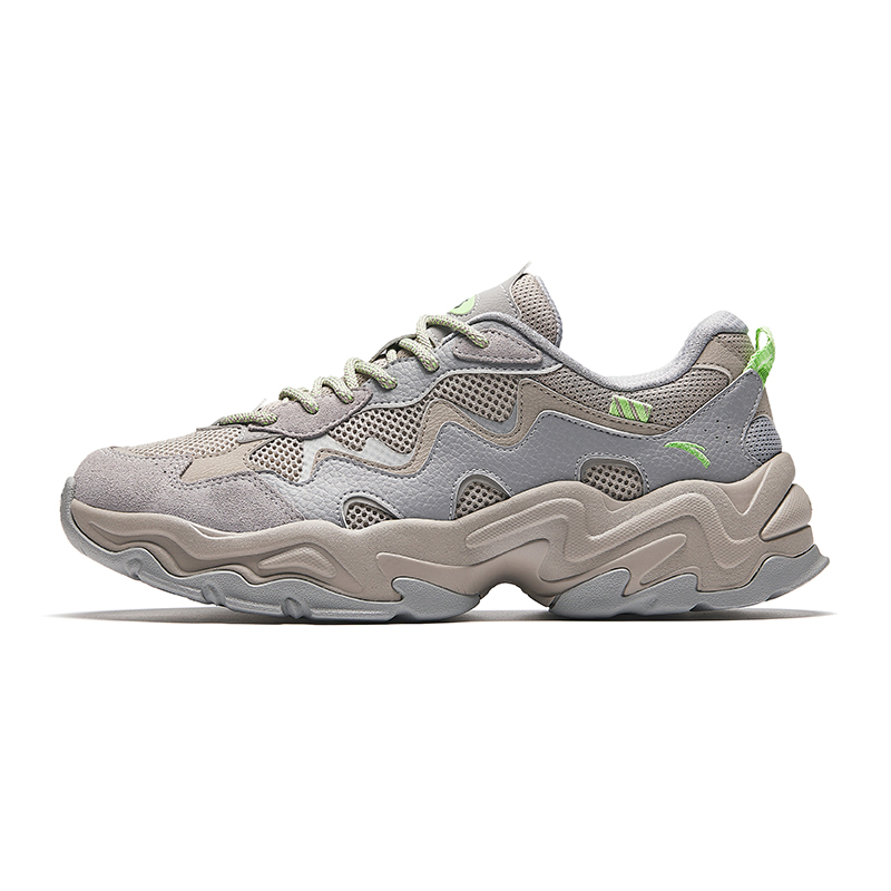 Anta Starlight 2 Comfortable Breathable Cushioning Abrasion Resistant Low top Casual Shoes Men's Pine Smoke Gray