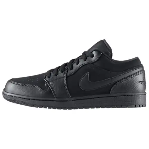 Jordan Air Jordan 1 Abrasion Resistant Low top Vintage Basketball Shoes Men's Black