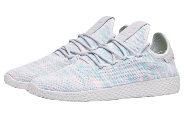 Мужские кеды adidas originals Tennis Hu (бело-розовые) — фото 3