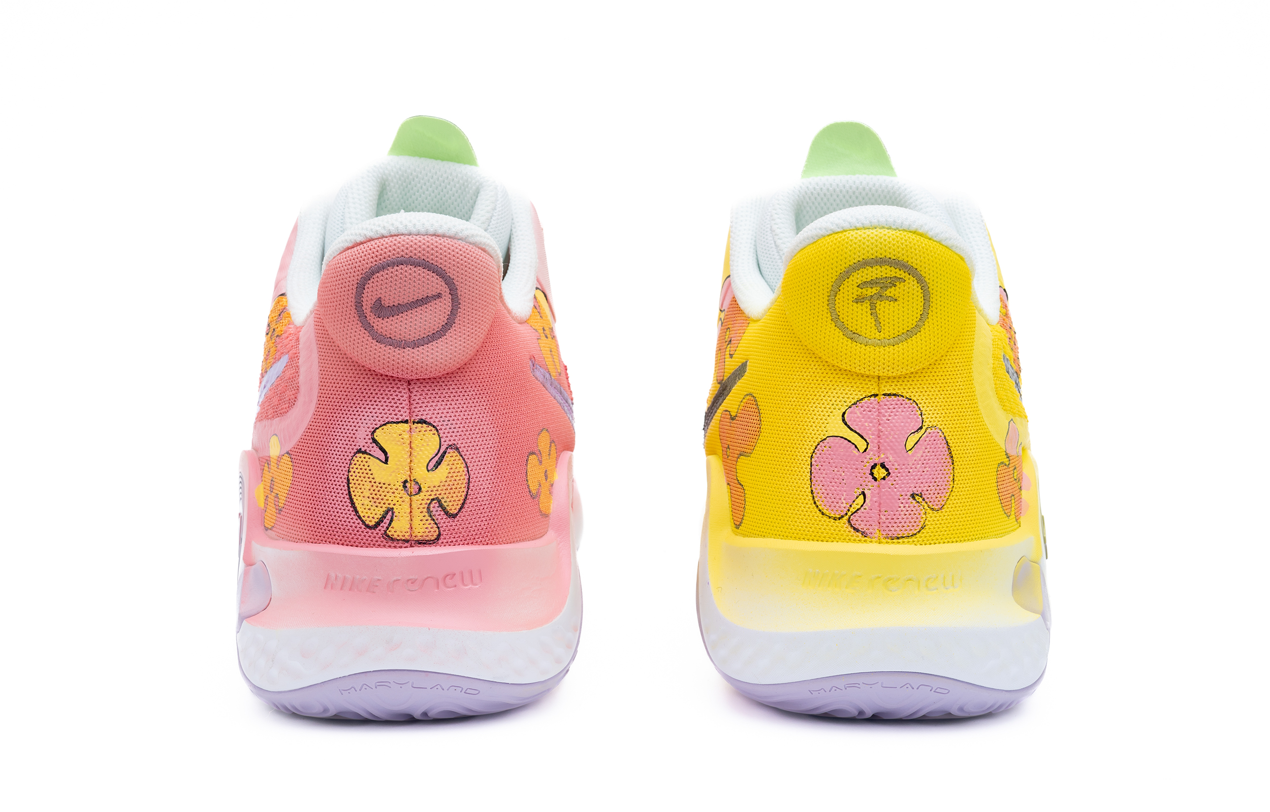 Nike KD Trey 5 IX Naughty Castle Abrasion Resistant Breathable Mid top Basketball Shoes Unisex Yellow Pink