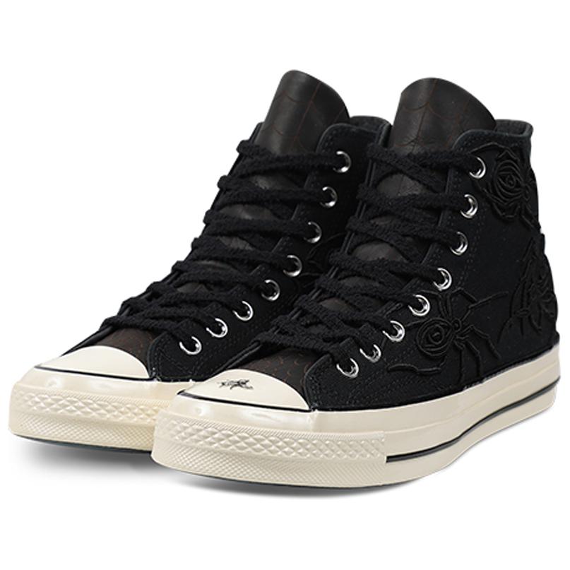Кеды Converse Chuck Taylor All Star 1970s Hi Dr. Woo Black (черные с рисунком) — Чёрный / белый — фото 4