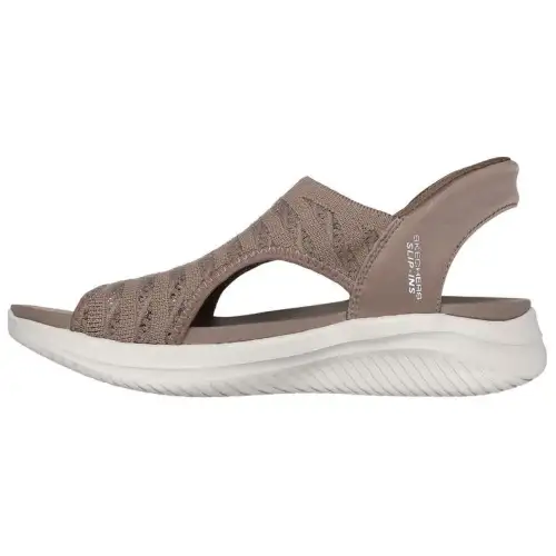 Skechers Ultra Flex 3.0 Comfortable And Lightweight Beach Sandals Women's Brown