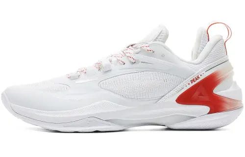 PEAK Light And Agile 2.0 Basketball Shoes Men's Low Top Large White Pick Red
