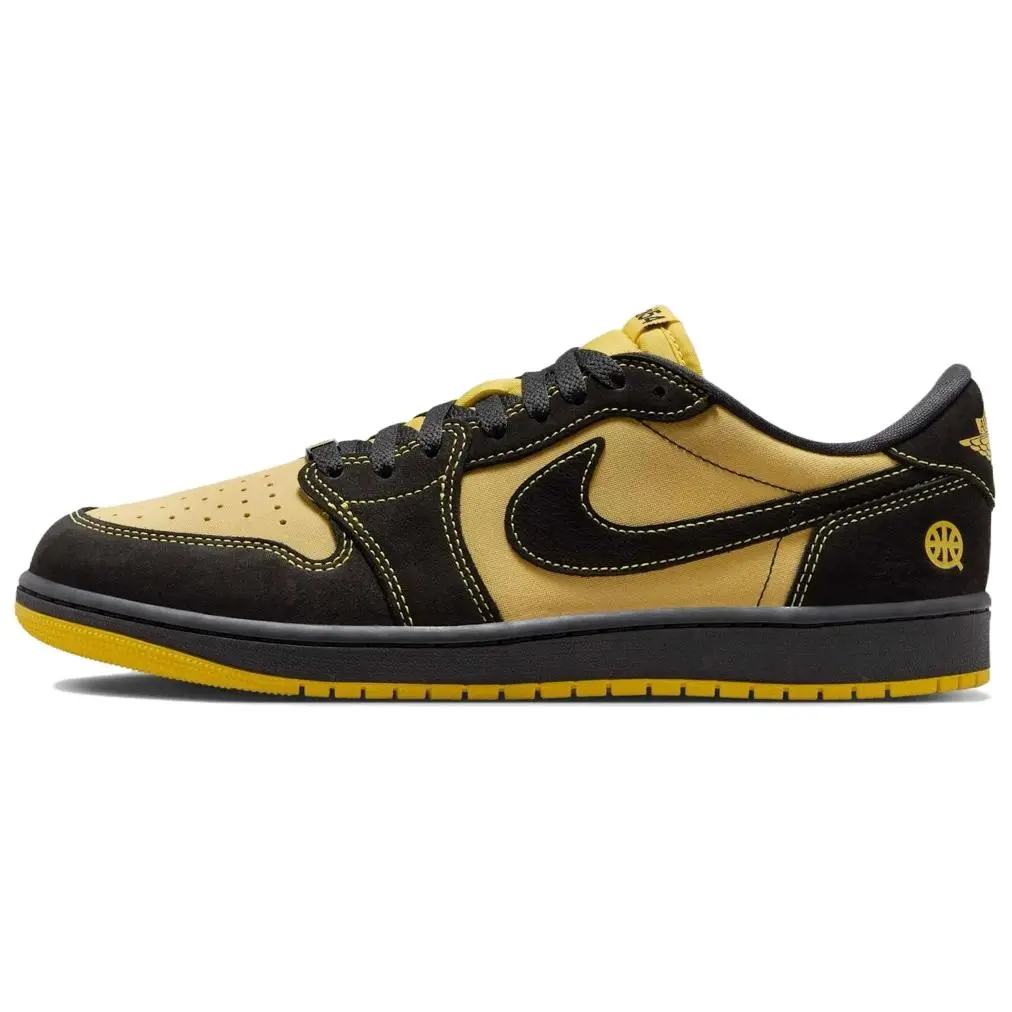 JORDAN 1 Retro Low Og Quai 54 Black Tour Yellow Red