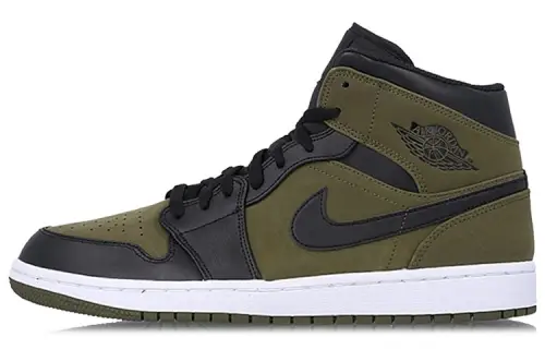 Jordan 1 Mid Olive Canvas