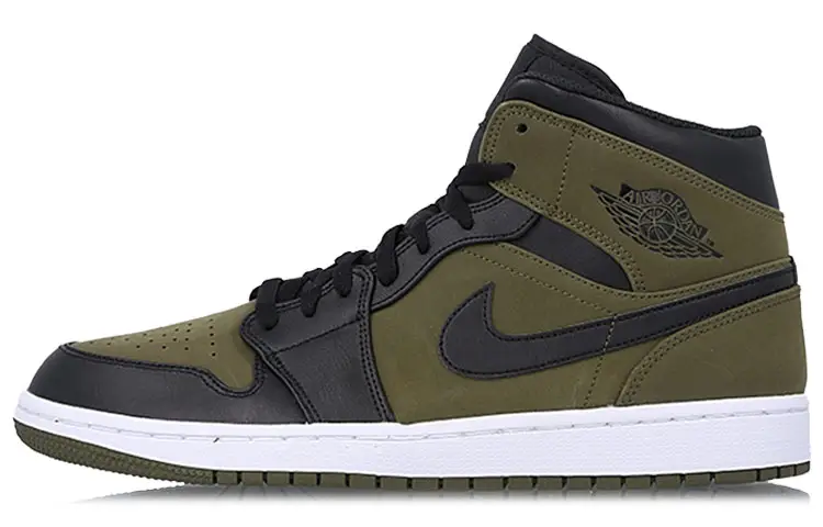 Jordan 1 Mid Olive Canvas