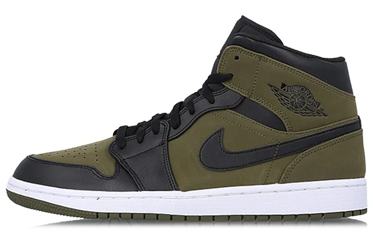 Jordan 1 Mid Olive Canvas