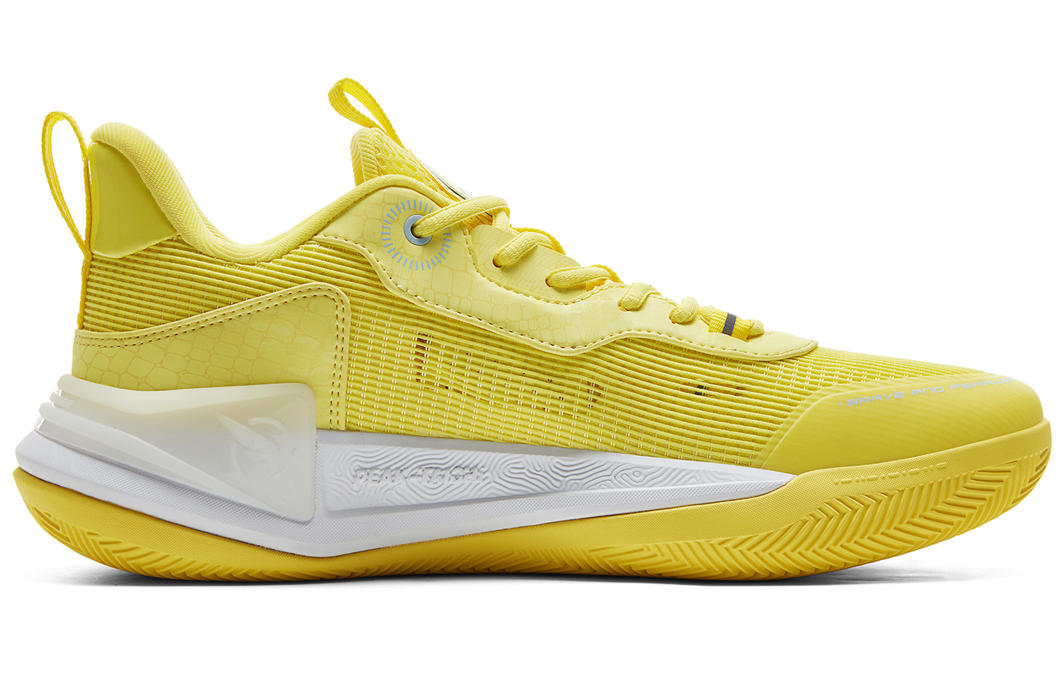 PEAK Slip Resistant Abrasion Resistant Low top Basketball Shoes Men’s Mustard Yellow