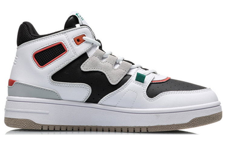 Li Ning Attack 2020 Synthetic Leather Lace Up Cushioning Slip Resistant Abrasion Resistant Mid top