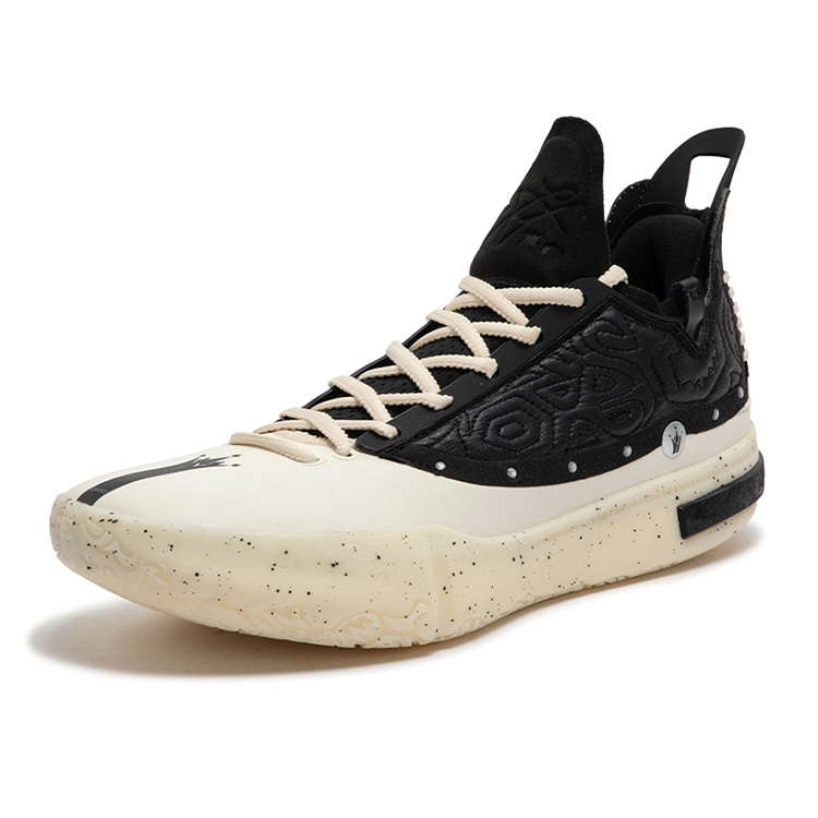 361° Slip Resistant, Abrasion Resistant, Height Increasing Low top Basketball Shoes Men’s Beige Black